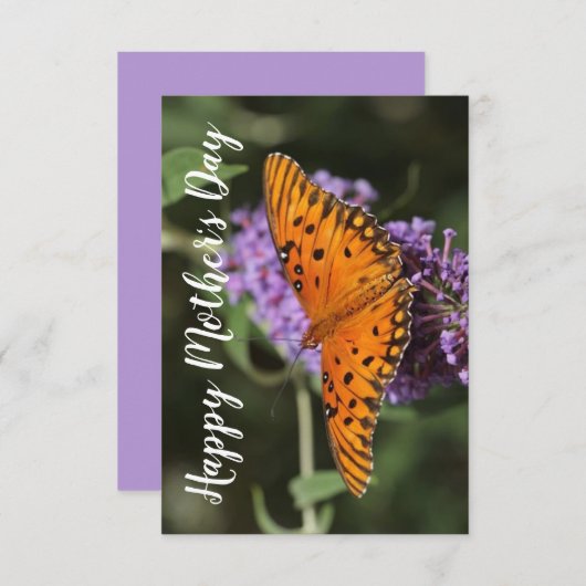 florale moederdag bedankkaart (Voorkant / Achterkant)