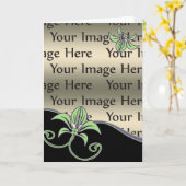 florale moederdag fotokaart kaart (Gele Bloem)