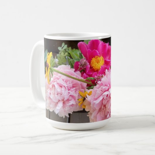 florale mok (Voorkant links)