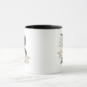 Florale Monogram B Mok – Elegante Letter B met Zac (Midden)