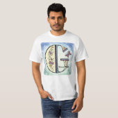 florale Monogram G t-shirt (Voorkant volledig)