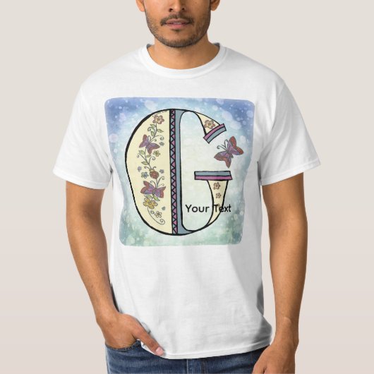 florale Monogram G t-shirt (Voorkant)