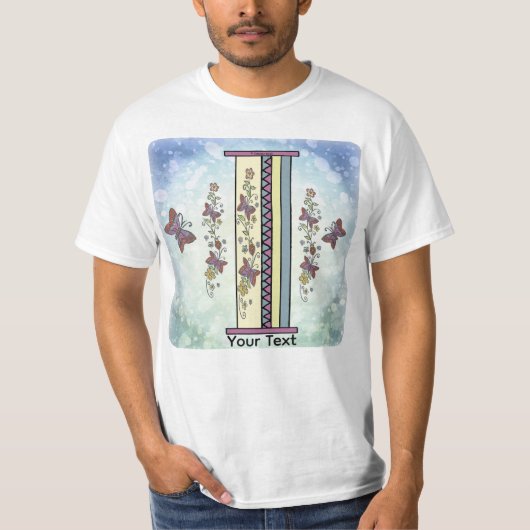 florale Monogram I t-shirt (Voorkant)