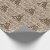 Florale Monogram Initiaal A Elegant Persoonlijk Cadeaupapier (Hoek)