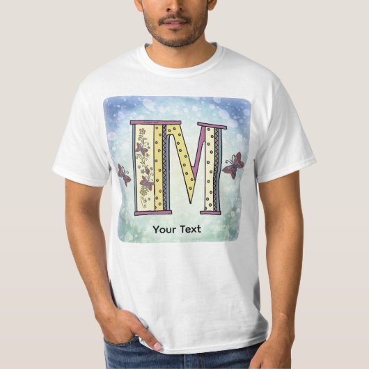 florale Monogram M t-shirt (Voorkant)
