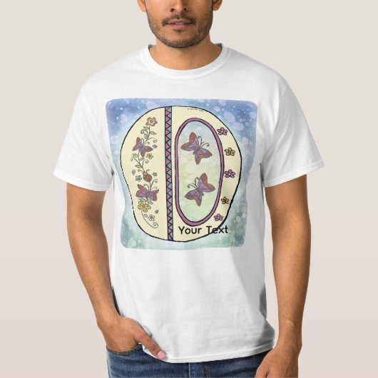 florale Monogram O t-shirt (Voorkant)