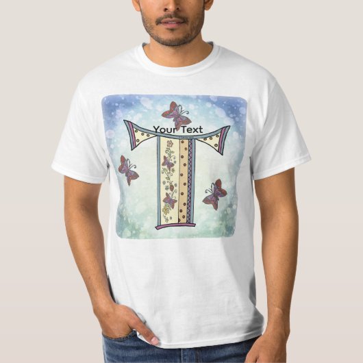 florale Monogram T-shirt (Voorkant)