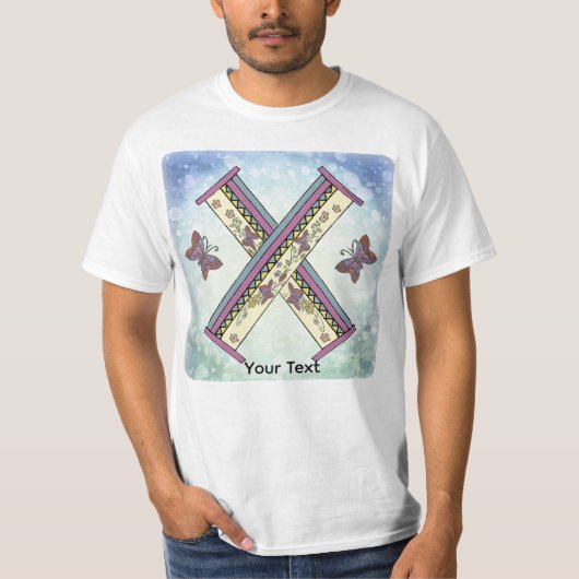 florale Monogram X t-shirt (Voorkant)