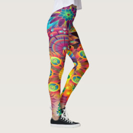 Florale mozaïek leggings