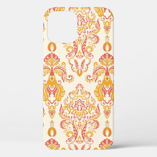  florale naadloze pleister. Klassieke Baroque wa Case-Mate iPhone Case (Achterkant)