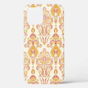 florale naadloze pleister. Klassieke Baroque wa iPhone 12 Hoesje