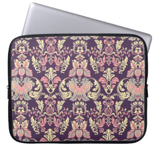  florale naadloze pleister. Klassieke Baroque wa Laptop Sleeve