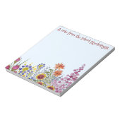 Florale Notitieblok van de psycholoog op school (Linkerzijde)