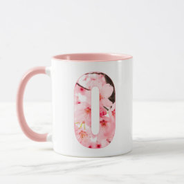 Florale O Initialen Mok | Gepersonaliseerde Naam &