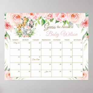 Florale Oerwouden beweren dat baby's aankomt. Poster