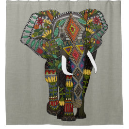 florale olifantensteen douchegordijn