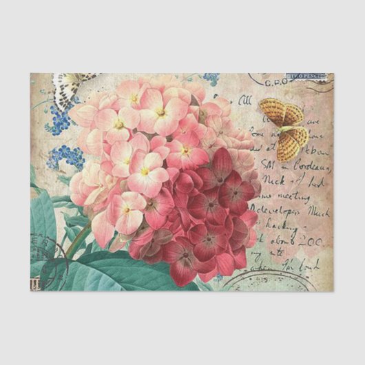  florale, ongeacht voor welk doel bestemd weefsel tissuepapier (Voorkant)