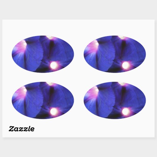 Florale ovale Sticker (Vel)