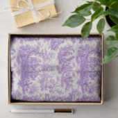 florale paarse toile de jouy tissuepapier (Geschenk)