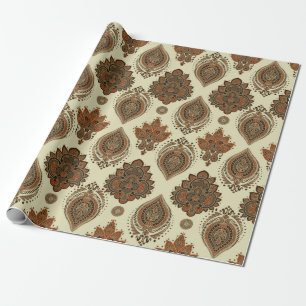 Florale paisley naadloos.  illustratie cadeaupapier