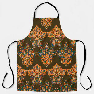 Florale paisley naadloos. illustratie schort