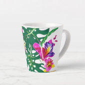 Florale Paradijs Latte Mok (Rechterhoek)