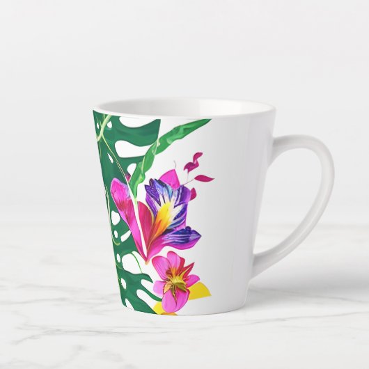 Florale Paradijs Latte Mok (Rechts)