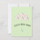 Florale Paraplu Douche Kaart (Voorkant)