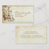  florale parijs visitekaartje (Voorkant / Achterkant)