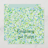 Florale Party in zarten Pastelltönen Kaart (Voorkant / Achterkant)