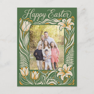 Florale Pasen Foto Ansichtkaart - Gepersonaliseerd Briefkaart