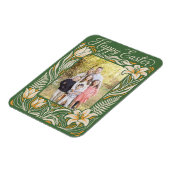 Florale Pasen Gepersonaliseerde Lelie & Narcis Magneet (Linkerzijde)