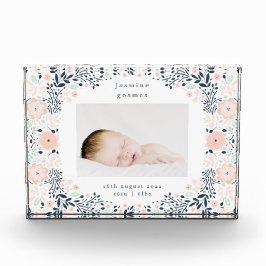 florale pastel lijst baarmoederlijke baby fotoblokken