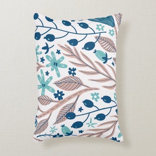 florale patroon Accent Pillow Accent Kussen (Voorkant(Verticaal))