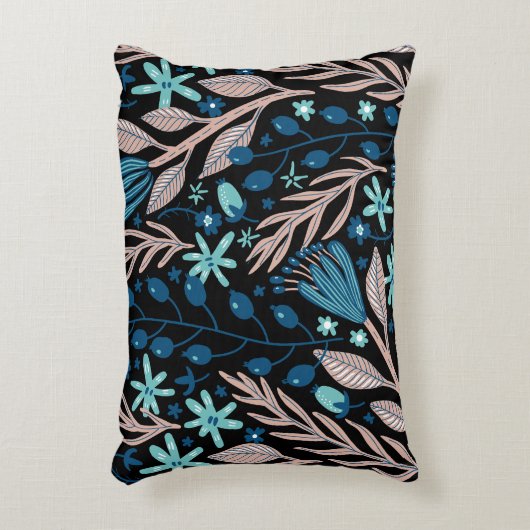 florale patroon Accent Pillow Accent Kussen (Voorkant(Verticaal))