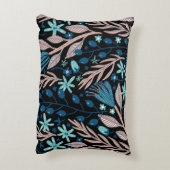 florale patroon Accent Pillow Kussen (Achterkant (Verticaal))