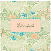  florale patroonnaam sticker (Voorkant)