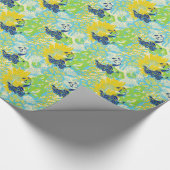 florale pauw cadeaupapier (Hoek)