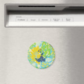 florale pauw magneet (Insitu (Vaatwasser))