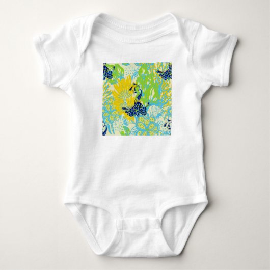 florale pauw romper (Voorkant)