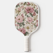 Florale pickleballpaddle - naam gepersonaliseerd pickleball paddle (Voorkant)