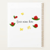 Florale planner met harde kaft (Achterkant)