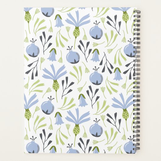 Florale planner met monogram (Achterkant)