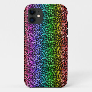 florale pride zwarte regenboogbehuizing iPhone 11 hoesje