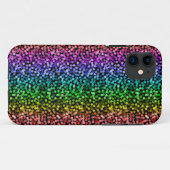 florale pride zwarte regenboogbehuizing Case-Mate iPhone case (Achterkant (horizontaal))