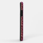 florale pride zwarte regenboogbehuizing Case-Mate iPhone case (Achterkant/rechts)