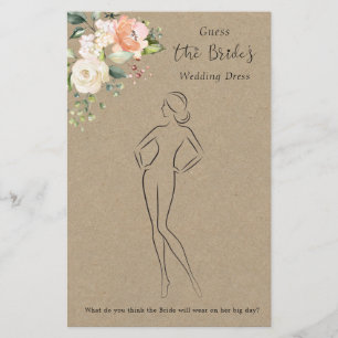Florale Raad de Bruidsjurk Bruiloftsspel  Flyer