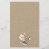 Florale Raad de Bruidsjurk Bruiloftsspel Flyer (Achterkant)