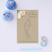 Florale Raad de Bruidsjurk Bruiloftsspel Flyer (Enkel)