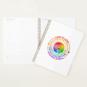 Florale regenboog politieke en sociale standaard planner (Display)